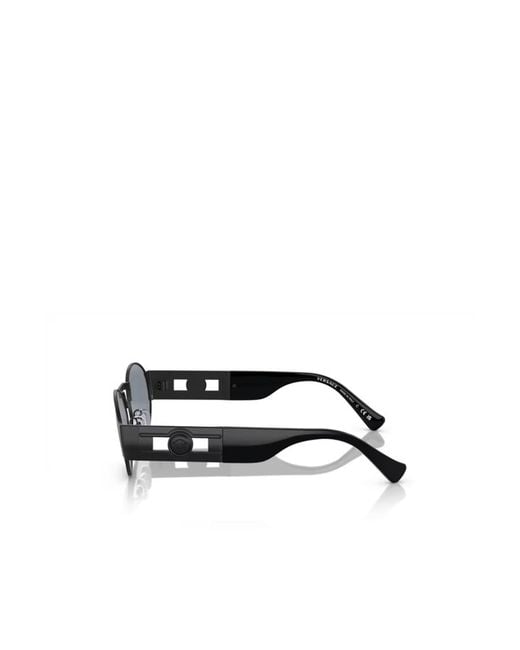 Versace White Eyewear Oval Frame Sunglasses for men