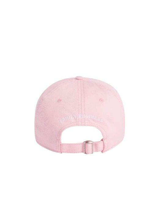 DSquared² Pink Logo Lettering Distressed Baseball Cap for men