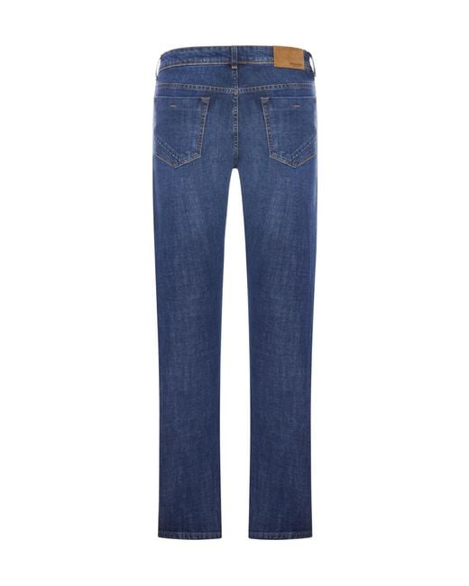 Incotex Blue Belt Loop Jeans for men