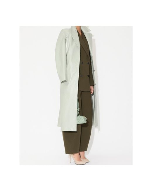 Alaïa Green Alaïa High-Waist Twisted Pants