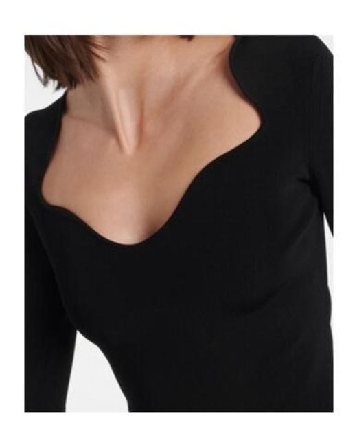 Galvan Black Kaia Midi Dress