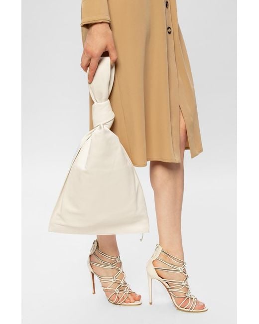 Bottega Veneta White Bv Twist Clutch
