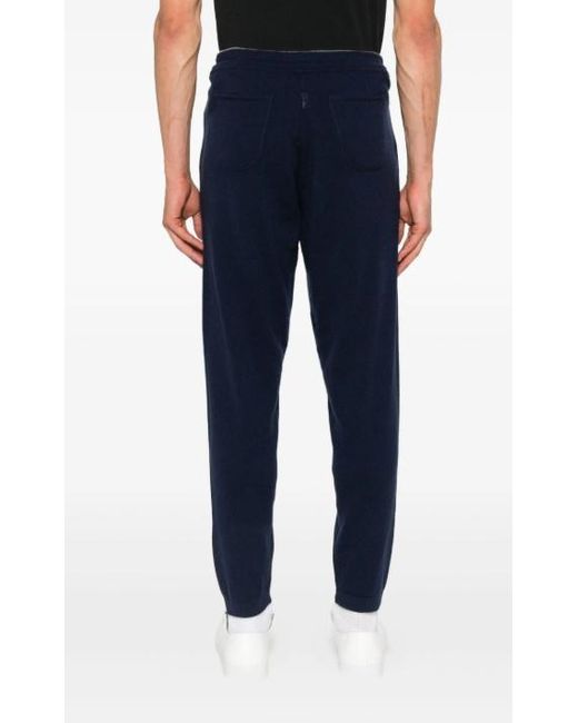 Eleventy Blue Drawstring Waist Sweatpants for men