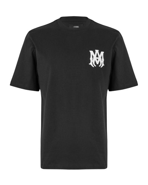 Amiri Black Casual Crew Neck T-Shirt for men