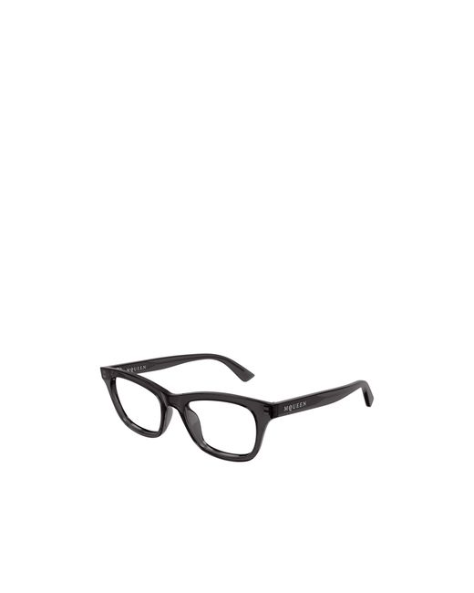McQueen White Eyewear Square Frame Glasses