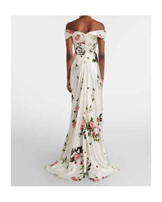 Vivienne Westwood Metallic Bridal Nova Cocotte Floral Corset Gown