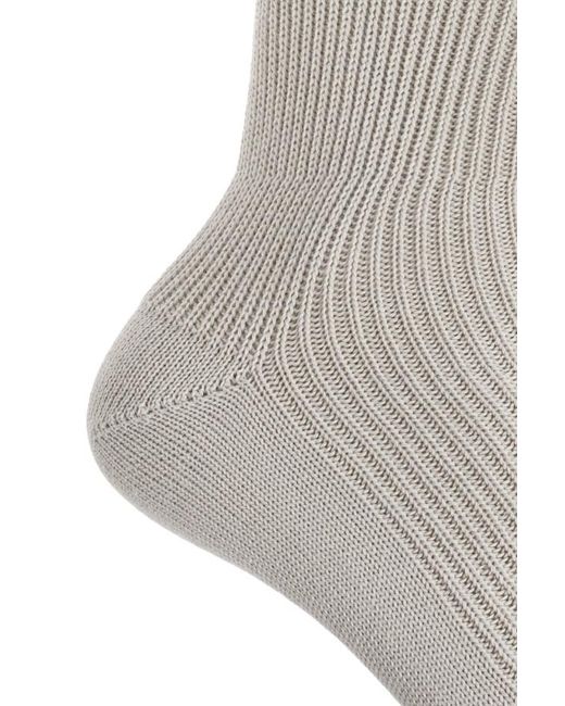 DSquared² White Ribbed Knit Socks for men