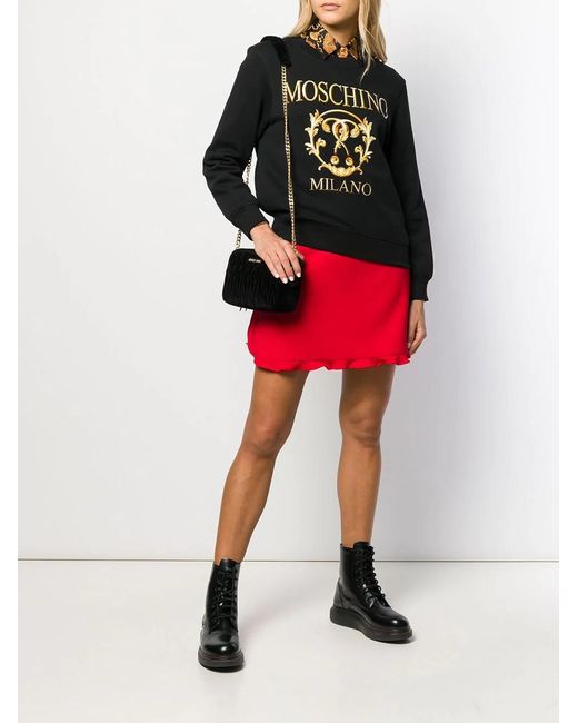 Moschino Black Logo Letter Sweater