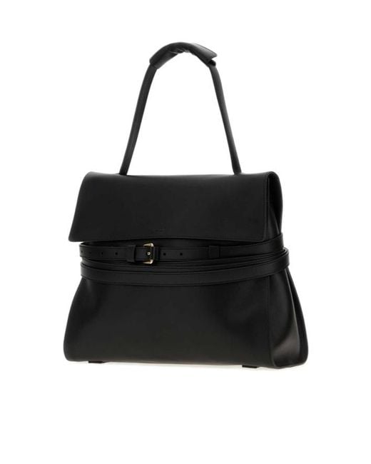 Moschino Black Medium Tie Me Tote Bag
