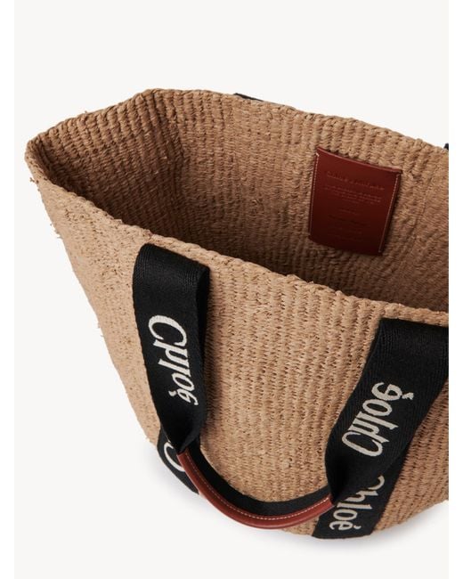Chloé Brown Chloé Woody Large Tote Bag