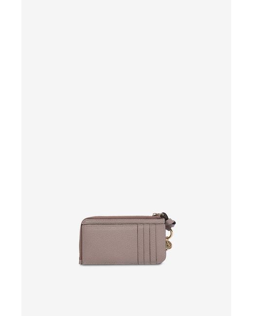 Chloé Gray Alphabet Card Holder