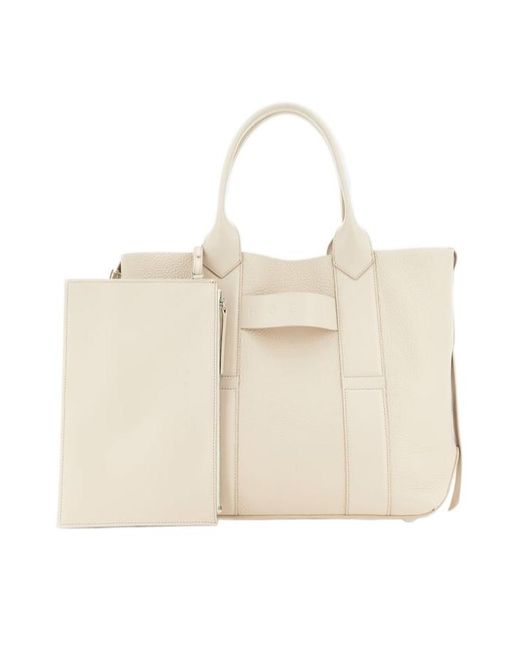 Hogan Natural Script Medium Shopping Bag