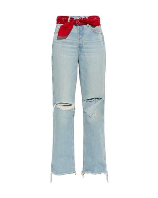 Re/done Blue Multi-Pocket Jeans