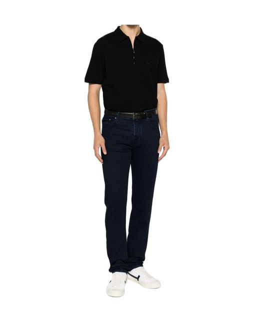 Jacob Cohen Blue Logo Patch Slim-Fit Jeans for men
