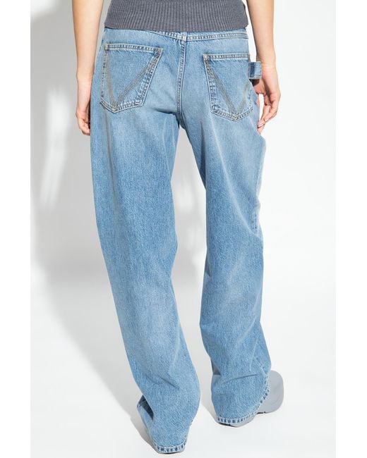 Bottega Veneta Blue Wide-Legged Jeans