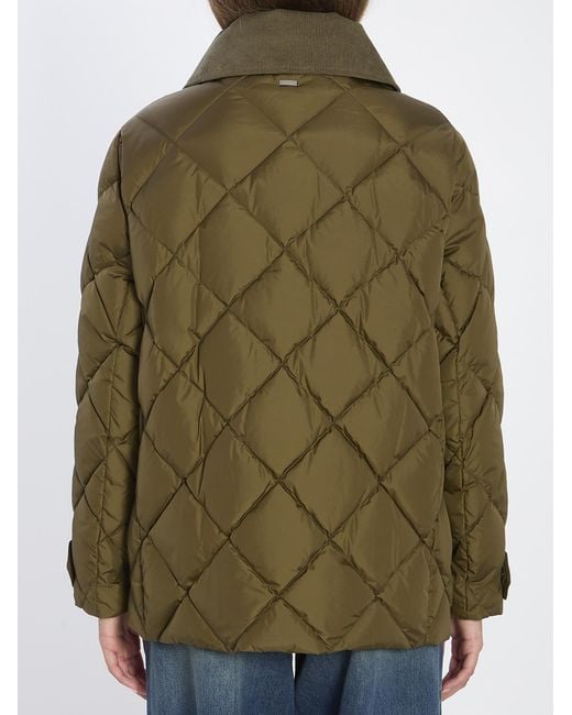Herno Green Quilted Down Jacket