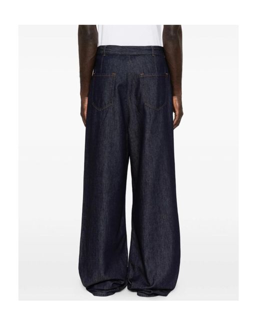 Dries Van Noten Blue Belt Loop Jeans for men