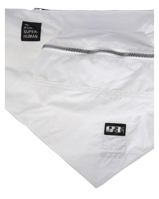 Rick Owens White Bandana Belt Bag for men