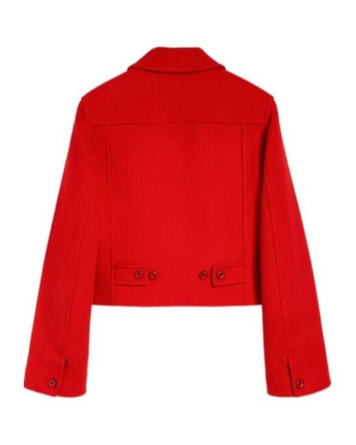 Jil Sander Red Wool Jacket