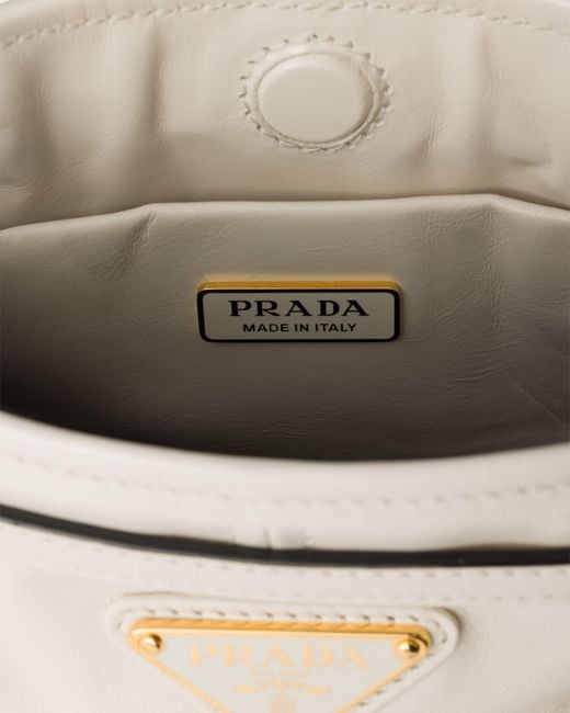 Prada Natural Bonnie Leather Mini Shoulder Bag