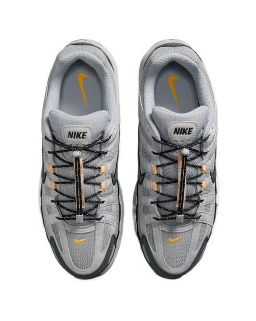 Nike Gray P-6000 Lace-Up Sneakers for men