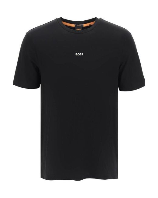 Boss Black Boss Logo Printed Crewneck T-Shirt for men