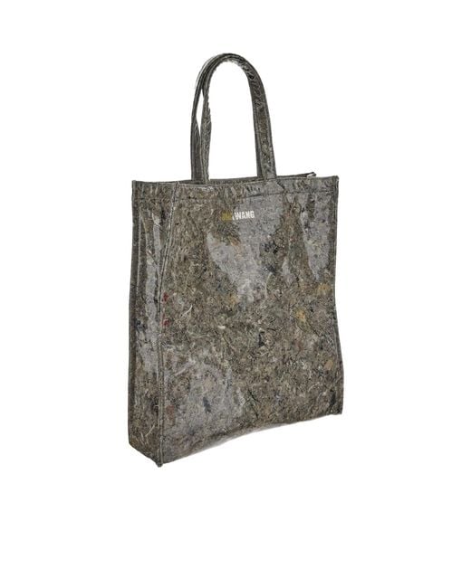 Uma Wang Gray Double-Handle Handbag