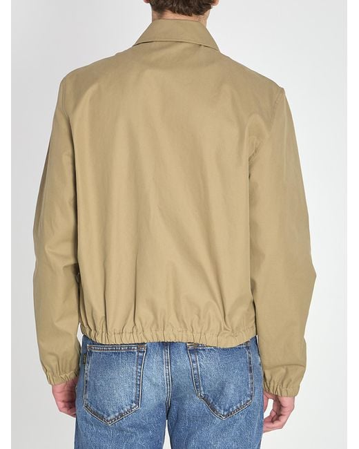 AMI Blue Ami De Coeur Zip Jacket for men