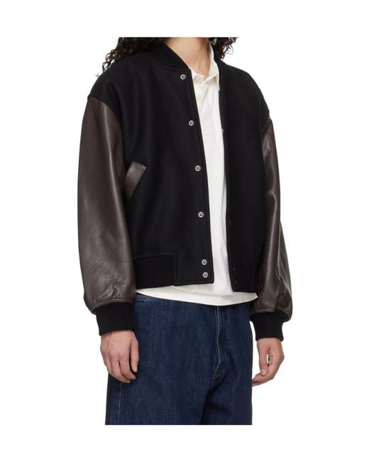 Studio Nicholson Black Long-Sleeved Jacket