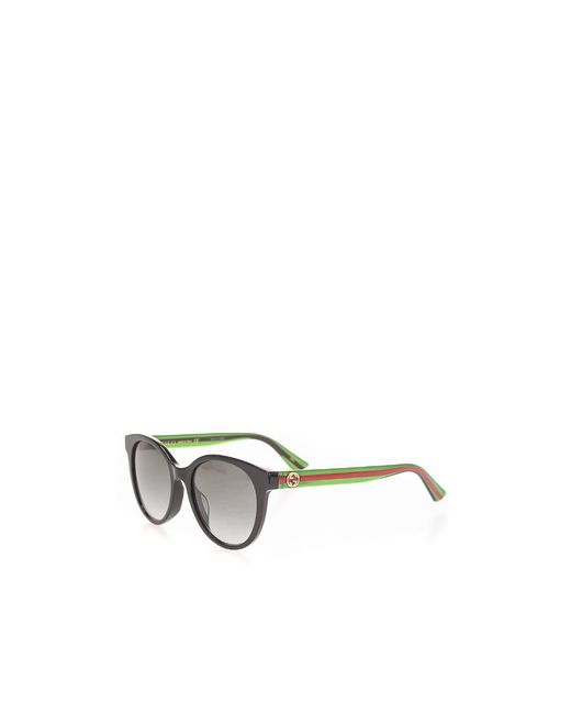 Gucci White Round-Frame Sunglasses