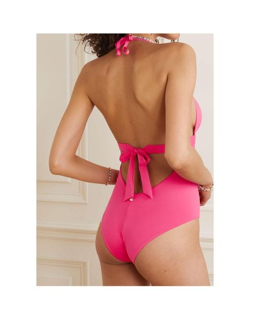 Max Mara Pink Sleeveless One-Piece Swimsuit