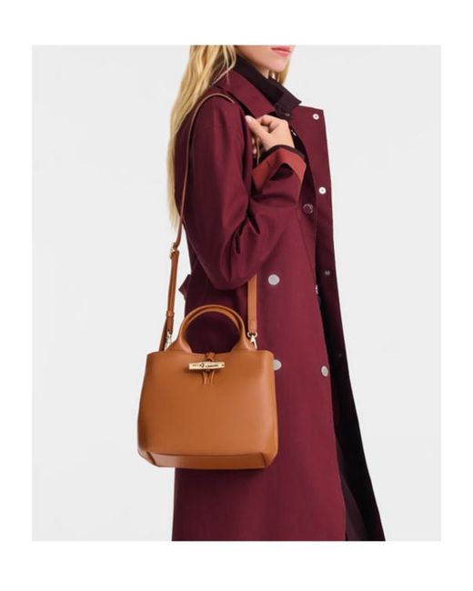 Longchamp Brown Le Roseau S Handbag