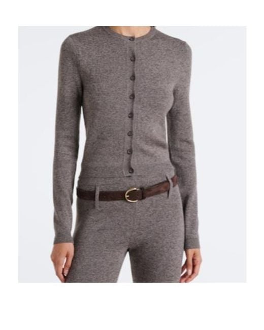 Magda Butrym Gray Wool Cardigan