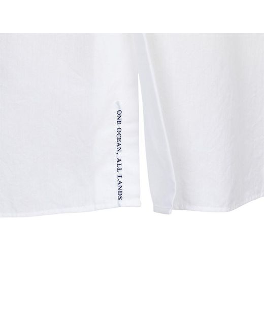 Nanamica White Regular Collar Oversized Shirt for men