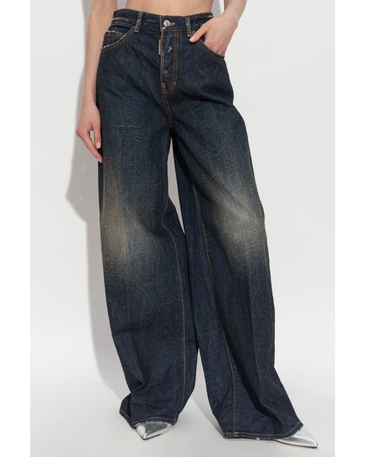 DSquared² Blue Dark Desert Dust Wash Cool Girl Jeans