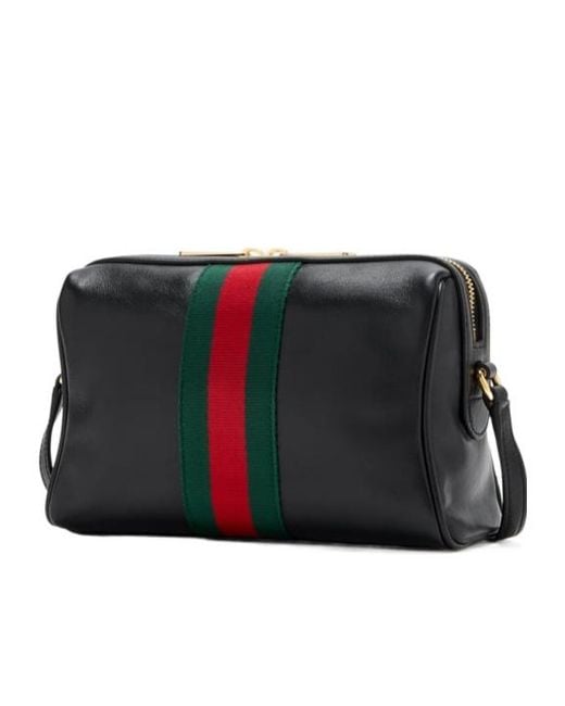 Gucci Black Horsebit Web Small Camera Bag