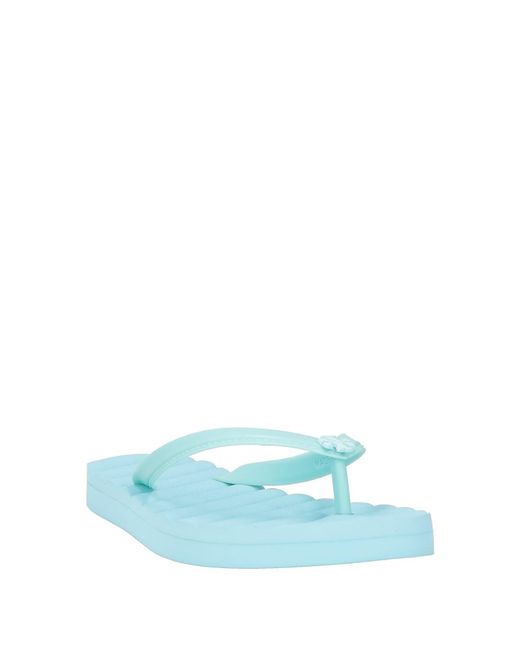 Tory Burch Blue Minimalist Comfortable Non-Slip Flip-Flops