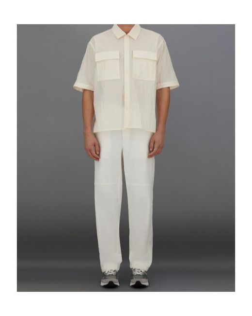 Herno White Flap-Pocket Short-Sleeve Shirt for men