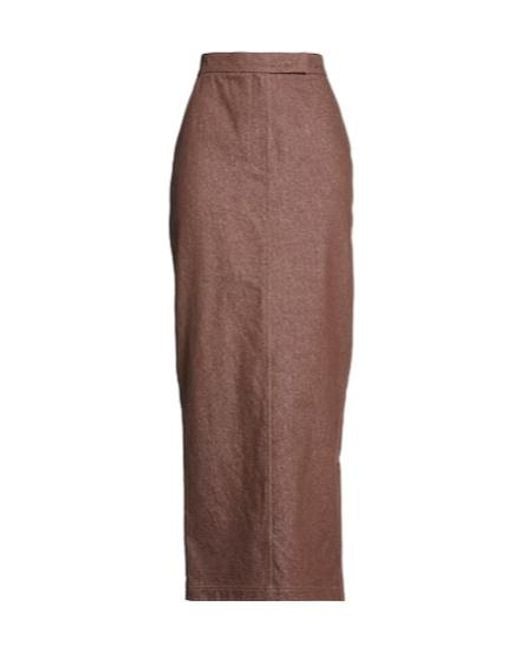 Max Mara Brown Mid-Length Skirt