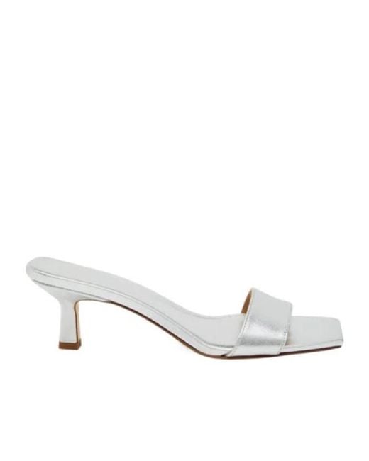 Aeyde White Gilly Strap Sandals