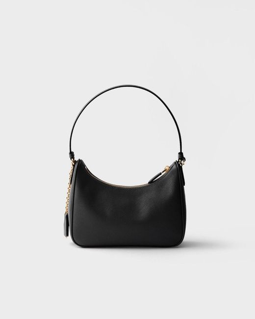 Prada Black Re-Edition 2005 Saffiano Leather Mini-Bag