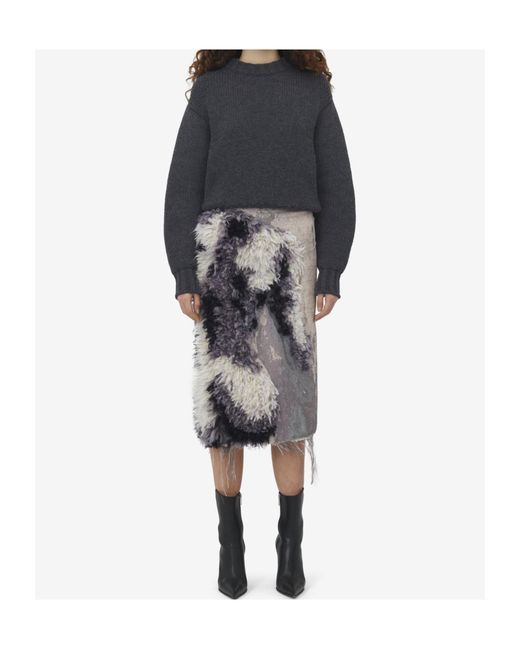 McQueen Black Crewneck Knitted Jumper