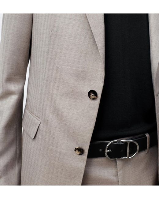 Dior Gray Single-Breasted Jacket for men