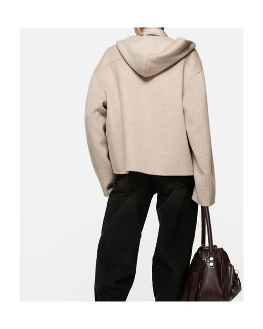 Acne Natural Zip-Up Hoodie for men