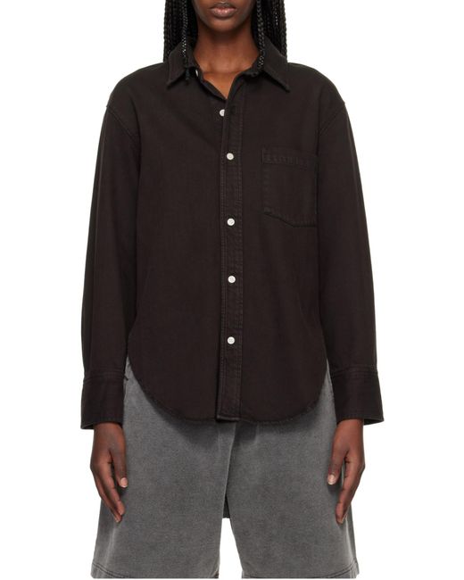 Citizens of Humanity Black Carter Organic Cotton And Lyocell-Blend Twill Shirt