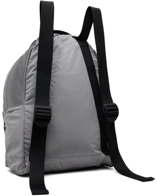 Stone Island Gray Backpack With Front Pocket And Ripstop Lining for men