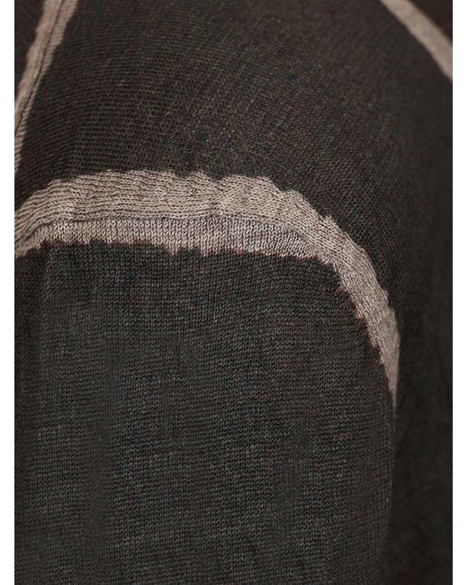 Acne Black Wrinkled V-Neck Jumper