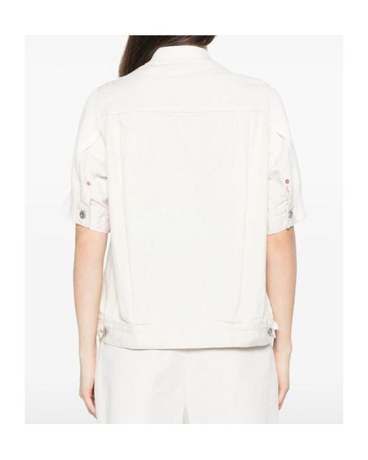 Sacai White Buttoned Cardigan