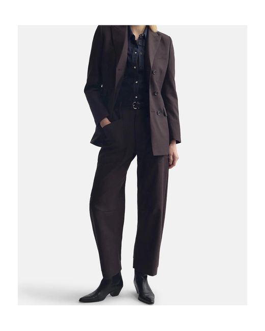 Nili Lotan Gray Casual Trousers With Belt Loops