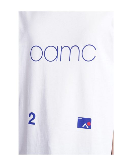 OAMC White Logo-Printed Crewneck T-Shirt for men